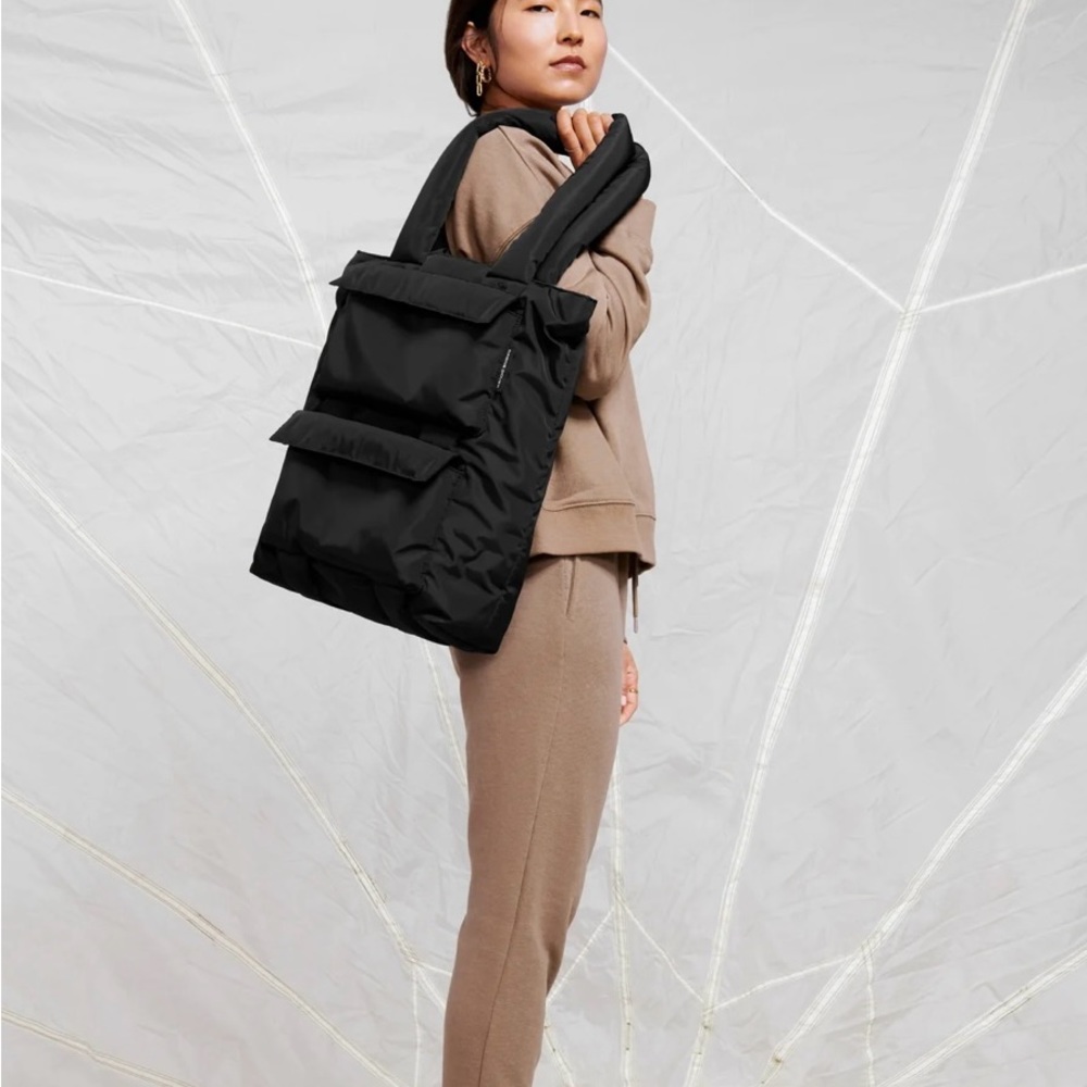 Dagne Dover Brown Puffer Tote Bag - Picture 2 of 10